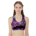 Landscape Landscape Painting Purple Purple Trees Sports Bra with Border View1