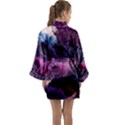 Landscape Landscape Painting Purple Purple Trees Long Sleeve Satin Kimono View2