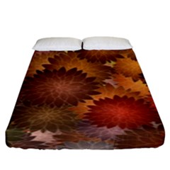 Flower Flora Decoration Pattern Drawing Floral Fitted Sheet (king Size)