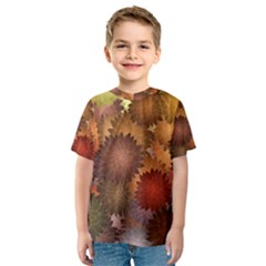 Flower Flora Decoration Pattern Drawing Floral Kids  Sport Mesh Tee