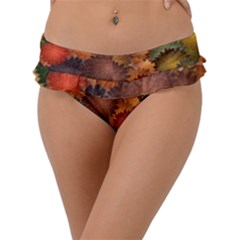 Flower Flora Decoration Pattern Drawing Floral Frill Bikini Bottoms