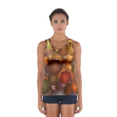 Flower Flora Decoration Pattern Drawing Floral Sport Tank Top 