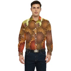 Flower Flora Decoration Pattern Drawing Floral Men s Long Sleeve  Shirt