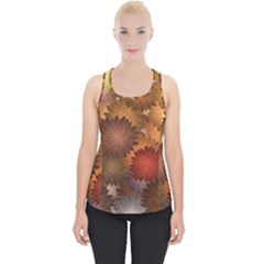 Flower Flora Decoration Pattern Drawing Floral Piece Up Tank Top