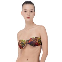 Flower Flora Decoration Pattern Drawing Floral Classic Bandeau Bikini Top 