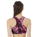 Flower Flora Decoration Pattern Drawing Leaves Sports Bra with Border View2