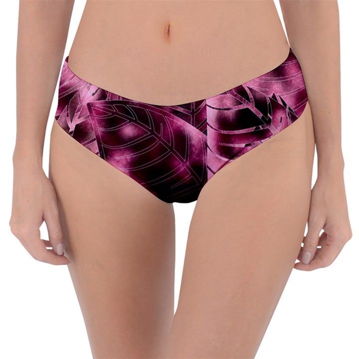 Flower Flora Decoration Pattern Drawing Leaves Reversible Classic Bikini Bottoms