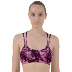 Flower Flora Decoration Pattern Drawing Leaves Line Them Up Sports Bra