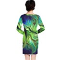 Fractal Art Pattern Abstract Fantasy Digital Long Sleeve Nightdress View2