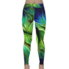 Fractal Art Pattern Abstract Fantasy Digital Classic Yoga Leggings by Jancukart