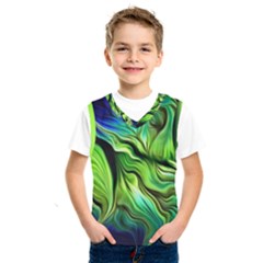 Fractal Art Pattern Abstract Fantasy Digital Kids  Basketball Tank Top