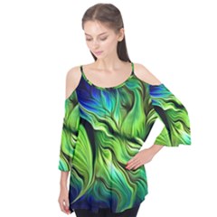 Fractal Art Pattern Abstract Fantasy Digital Flutter Tees