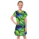 Fractal Art Pattern Abstract Fantasy Digital Kids  Drop Waist Dress View1