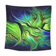 Fractal Art Pattern Abstract Fantasy Digital Square Tapestry (large) by Jancukart