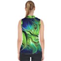 Fractal Art Pattern Abstract Fantasy Digital Mock Neck Shell Top View2