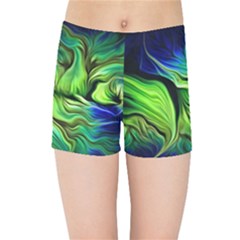 Fractal Art Pattern Abstract Fantasy Digital Kids  Sports Shorts