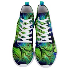 Fractal Art Pattern Abstract Fantasy Digital Men s Lightweight High Top Sneakers