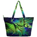 Fractal Art Pattern Abstract Fantasy Digital Full Print Shoulder Bag View2