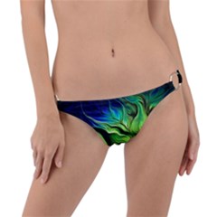 Fractal Art Pattern Abstract Fantasy Digital Ring Detail Bikini Bottoms