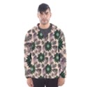 Floral Flower Spring Rose Watercolor Wreath Men s Hooded Windbreaker View1