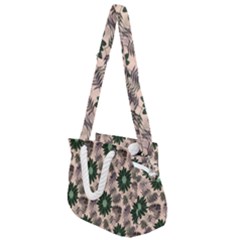 Floral Flower Spring Rose Watercolor Wreath Rope Handles Shoulder Strap Bag by Jancukart