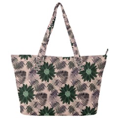 Floral Flower Spring Rose Watercolor Wreath Full Print Shoulder Bag