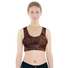 Fractal Pattern Geometric Pattern Sports Bra With Pocket by danenraven