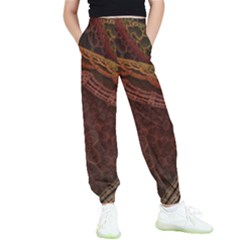 Fractal Pattern Geometric Pattern Kids  Elastic Waist Pants by danenraven