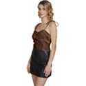 Fractal Pattern Geometric Pattern Flowy Camisole Tie Up Top View2