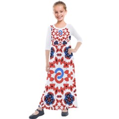 Im Fourth Dimension Adkps Kids  Quarter Sleeve Maxi Dress by imanmulyana