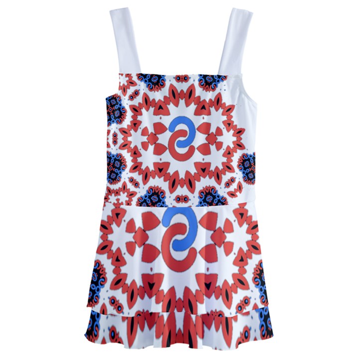 IM Fourth Dimension ADKPS Kids  Layered Skirt Swimsuit