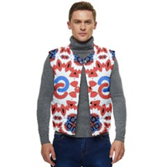  Im Fourth Dimension Adkps Strap Men s Short Button Up Puffer Vest	