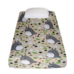 Pattern My Neighbor Totoro Fitted Sheet (single Size) by danenraven