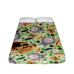 My Neighbor Totoro Pattern Fitted Sheet (full/ Double Size) by danenraven