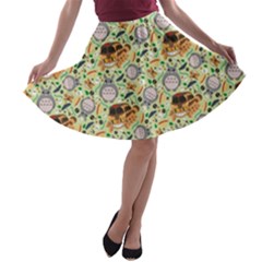 My Neighbor Totoro Pattern A-line Skater Skirt by danenraven