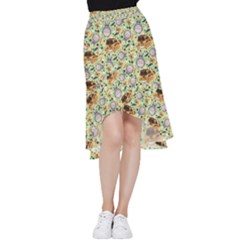 My Neighbor Totoro Pattern Frill Hi Low Chiffon Skirt by danenraven