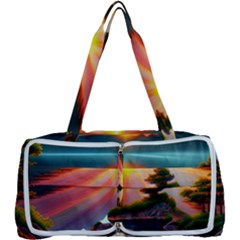 Sunset Over A Lake Multi Function Bag by GardenOfOphir