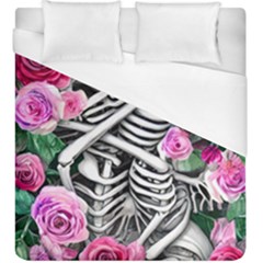 Floral Skeletons Duvet Cover (king Size) by GardenOfOphir