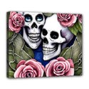 Skulls and Flowers Deluxe Canvas 24  x 20  (Stretched) View1