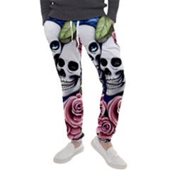 Skulls And Flowers Men s Jogger Sweatpants by GardenOfOphir