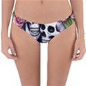 Skulls and Flowers Reversible Hipster Bikini Bottoms View3