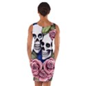 Skulls and Flowers Wrap Front Bodycon Dress View2