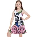 Skulls and Flowers Kids  Lightweight Sleeveless Dress View1