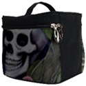 Skulls and Flowers Make Up Travel Bag (Big) View2