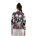 black and white rose sugar skull Women s Windbreaker View2