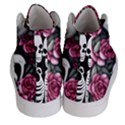 black and white rose sugar skull Men s Hi-Top Skate Sneakers View4