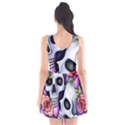 Floral Skeletons Scoop Neck Skater Dress View2