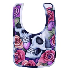 Floral Skeletons Baby Bib by GardenOfOphir