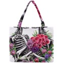 Gothic Floral Skeletons Mini Tote Bag View1