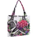 Gothic Floral Skeletons Mini Tote Bag View2